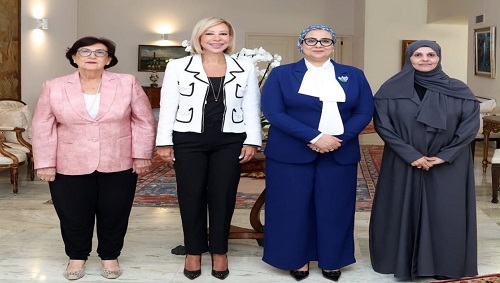 السيدة اللبنانية الأولى تستقبل الدكتورة فاديا كيوان ووفدًا عربيًا لبحث قضايا المرأة في المنطقة العربية