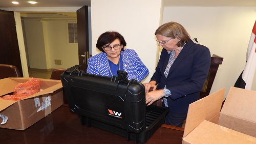 منظمة المرأة العربية تستقبل اليوم إهداء من الوكالة الألمانية للتعاون الدولي بتجهيزات حديثة ومتكاملة للترجمة الفورية  