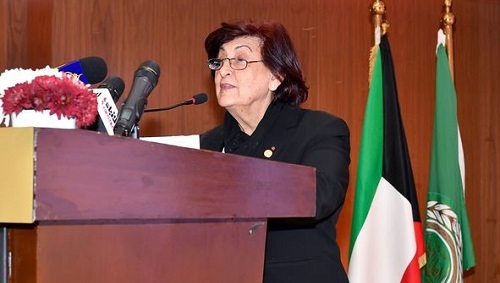الدكتورة فاديا كيوان في افتتاح مؤتمر المرأة العربية والسلام والأمن